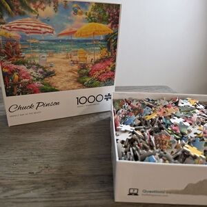 Perfect Day at the Beach - Chuck Pinson - 1000 Piece Jigsaw Puzzle